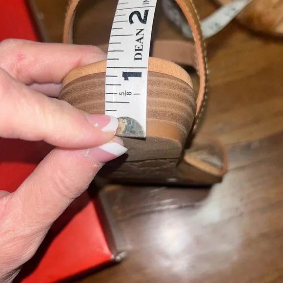 NWT⭐️NURTURE🌻LEATHER “Marrlowe” SANDALS Size 8.5🤎Color: Parker Tan - Picture 11 of 12